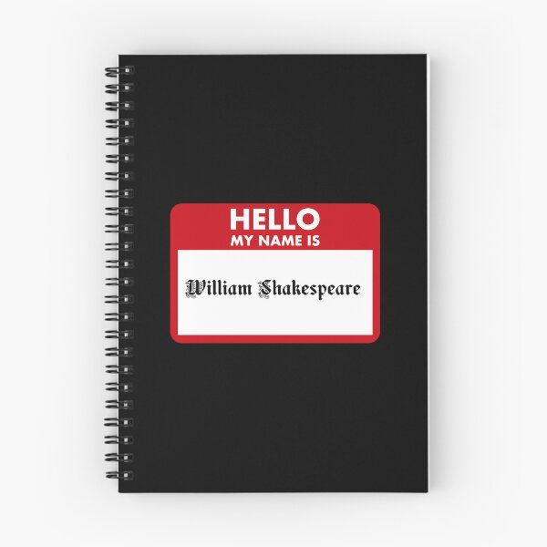 Item preview, Hello My Name Is William Shakespeare designed and sold by Department of Curiosity.