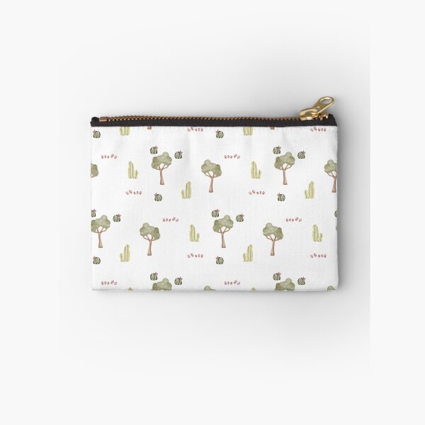 Item preview, Minimalist Watercolor Desert Cactus and Trees White Pattern designed and sold by svitlaarty.