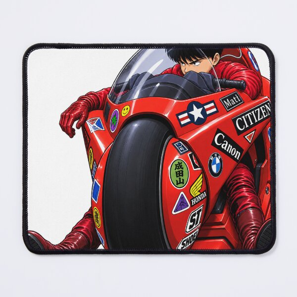 Item preview, Neo Tokyo Red Rider – Futuristic Motorcycle Anime Art designed and sold by Aron-Sexton.