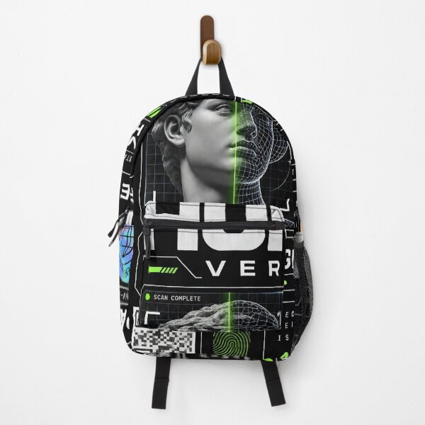 Item preview, Anti AI Verified Human — 100% Organic Consciousness Cyberpunk Tech Humor designed and sold by Orbit Ink.