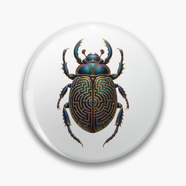 Item preview, Maze Scarab Beetle Labyrinth Art designed and sold by GraffiCity.
