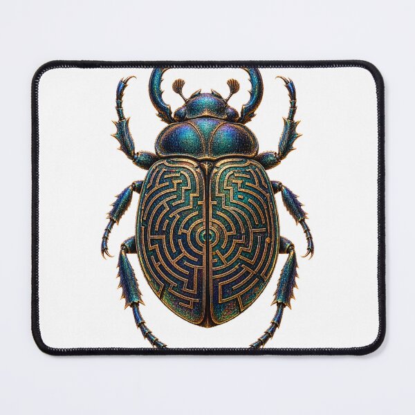 Item preview, Maze Scarab Beetle Labyrinth Art designed and sold by GraffiCity.