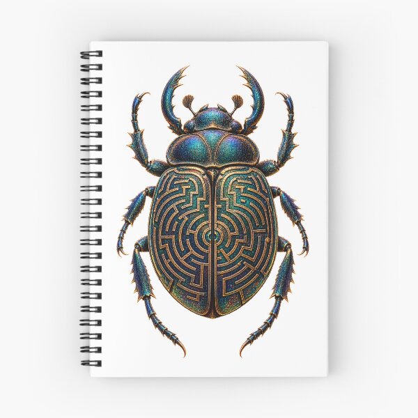Item preview, Maze Scarab Beetle Labyrinth Art designed and sold by GraffiCity.
