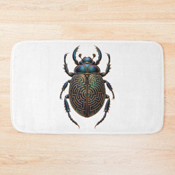 Item preview, Maze Scarab Beetle Labyrinth Art designed and sold by GraffiCity.