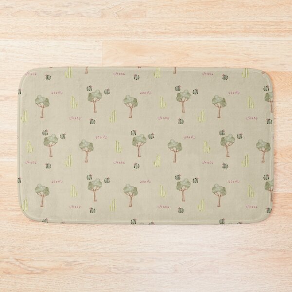 Item preview, Minimalist Watercolor Desert Cactus and Trees Sand Beige Pattern designed and sold by svitlaarty.