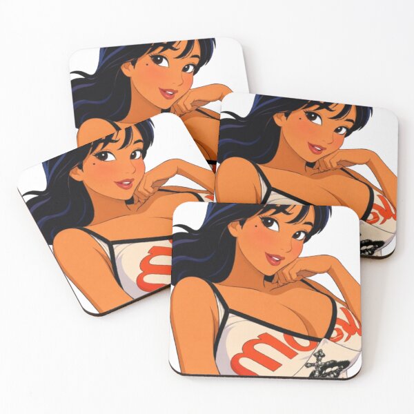 Item preview, Retro Cartoon Pin-Up – Edgy 90s Streetwear Girl designed and sold by  Hollow Moon Studios..