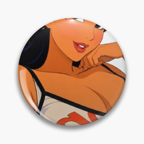 Item preview, Retro Cartoon Pin-Up – Edgy 90s Streetwear Girl designed and sold by  Hollow Moon Studios..