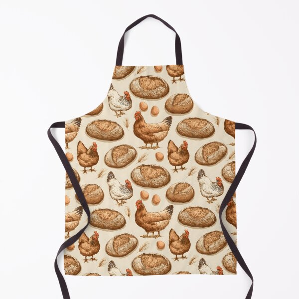 Item preview, Copy of Sourdough Bread Chicken Seamless Pattern designed and sold by palaco210.