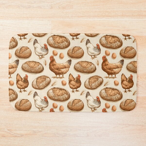 Item preview, Copy of Sourdough Bread Chicken Seamless Pattern designed and sold by palaco210.