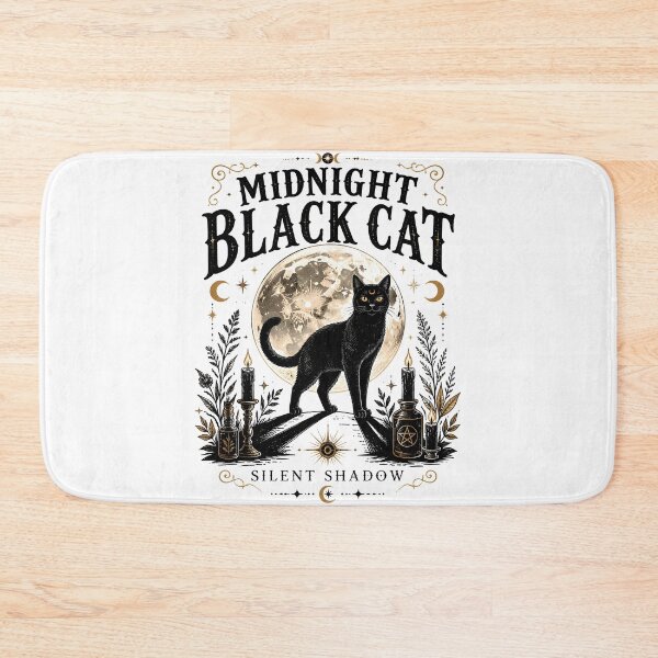 Item preview, Midnight Black Cat Silent Shadow Witchy Occult designed and sold by LiviuGligoros.