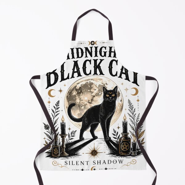 Item preview, Midnight Black Cat Silent Shadow Witchy Occult designed and sold by LiviuGligoros.