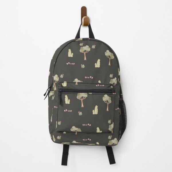 Item preview, Minimalist Watercolor Desert Cactus and Trees Dark Green Pattern designed and sold by svitlaarty.