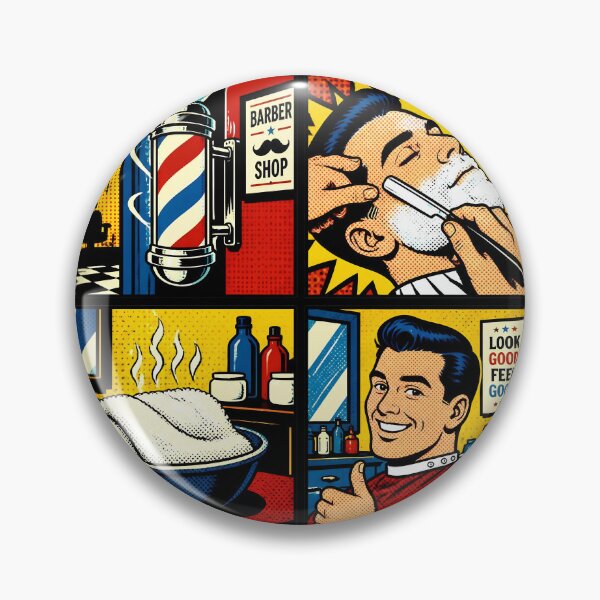 Item preview, Pop Art Barber Shop Classic Shave Comic designed and sold by Barber MD Culture.