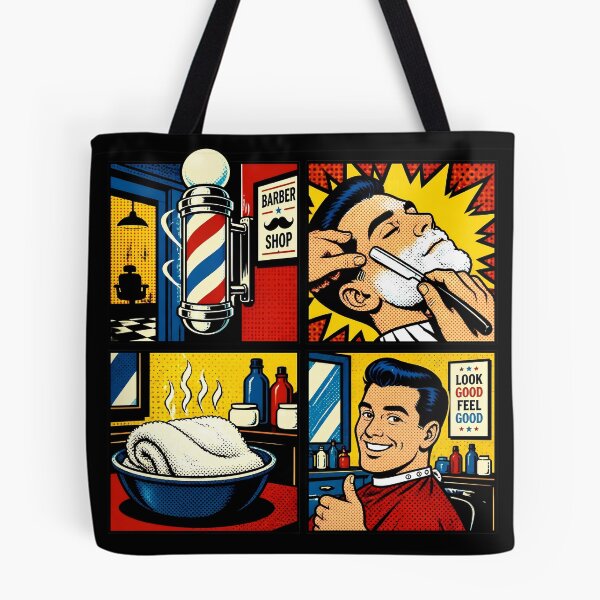 Item preview, Pop Art Barber Shop Classic Shave Comic designed and sold by Barber MD Culture.