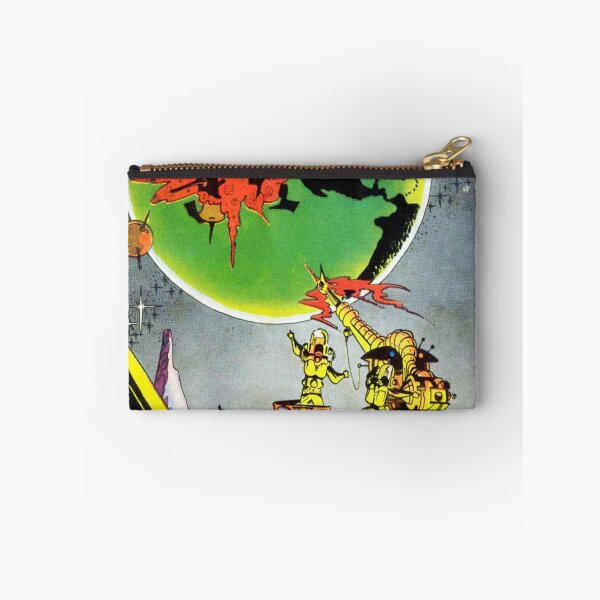 Item preview, Vintage Sci Fi Wall Art, Space Battle on Alien Planet, Retro Comic Book Print designed and sold by RickE.