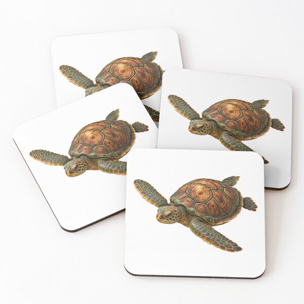 Item preview, Tree Ring Sea Turtle Nature Art designed and sold by GraffiCity.