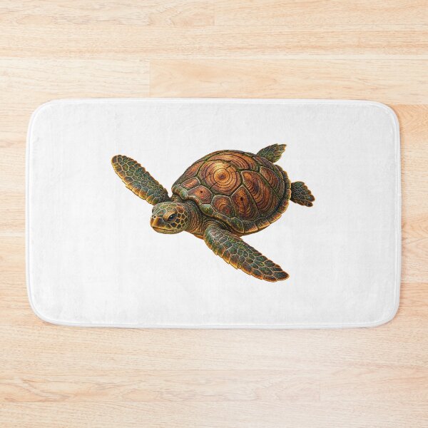 Item preview, Tree Ring Sea Turtle Nature Art designed and sold by GraffiCity.