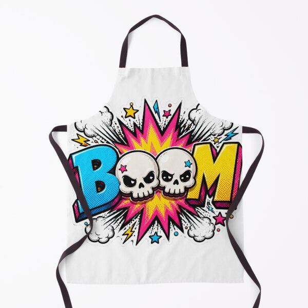 Item preview, Skull BOOM Pop Art Sticker designed and sold by Pigmentra.