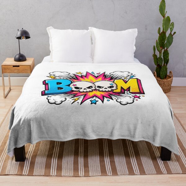Item preview, Skull BOOM Pop Art Sticker designed and sold by Pigmentra.