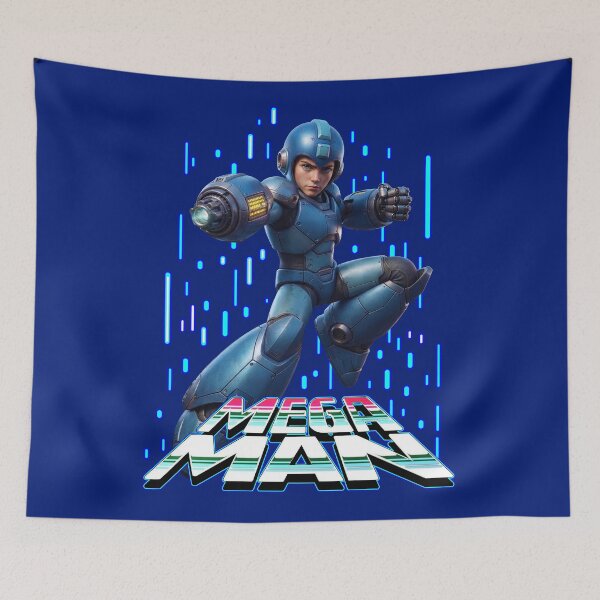 Item preview, Mega Man is Here designed and sold by Neon Jungle.