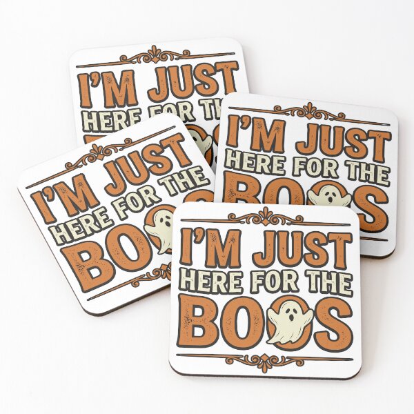 Item preview, I’m Just Here for the Boos – Funny Vintage Halloween designed and sold by Weasel Graphix.