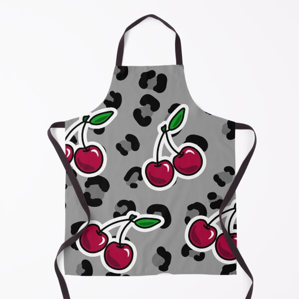 Item preview, Grey Leopard Pring & Cherries <3 designed and sold by bexbgraphics.