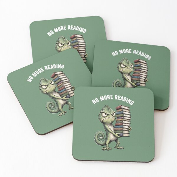 Item preview, No More Reading, Books Addict Funny Quotes designed and sold by MalwasBasket.