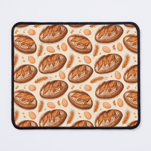 Item preview, Sourdough Bread Chicken Eggs Seamless Pattern designed and sold by palaco210.