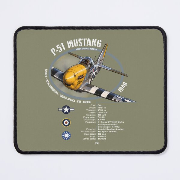 Item preview, P-51 MUSTANG PLANE DARK designed and sold by MUNZdesign.