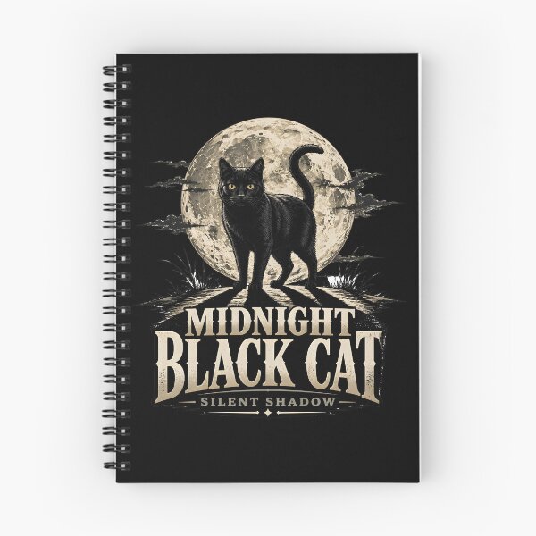 Item preview, Midnight Black Cat Silent Shadow Dark Realistic designed and sold by RoyesButler.