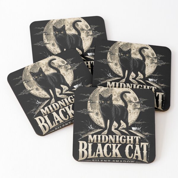 Item preview, Midnight Black Cat Silent Shadow Dark Realistic designed and sold by RoyesButler.