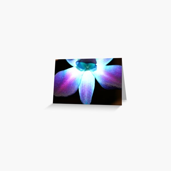 Blue Orchid (Bow Down & Surrender) Greeting Card