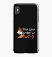 This Guy Loves To Windsurf iPhone Case