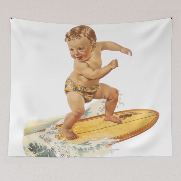 Item preview, Baby Surfing Waves designed and sold by NF Designs Studio DTF.