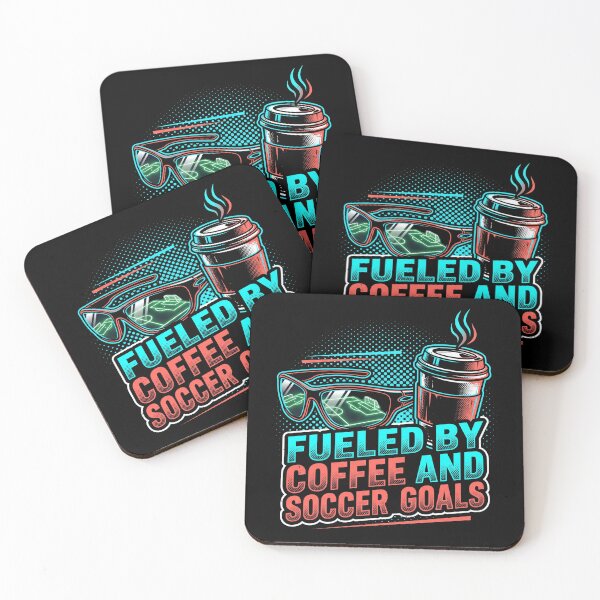 Item preview, Fueled By Coffee And Soccer Goals Sideline Parent Game Day designed and sold by TeNovaStudio ⭐⭐⭐⭐⭐.