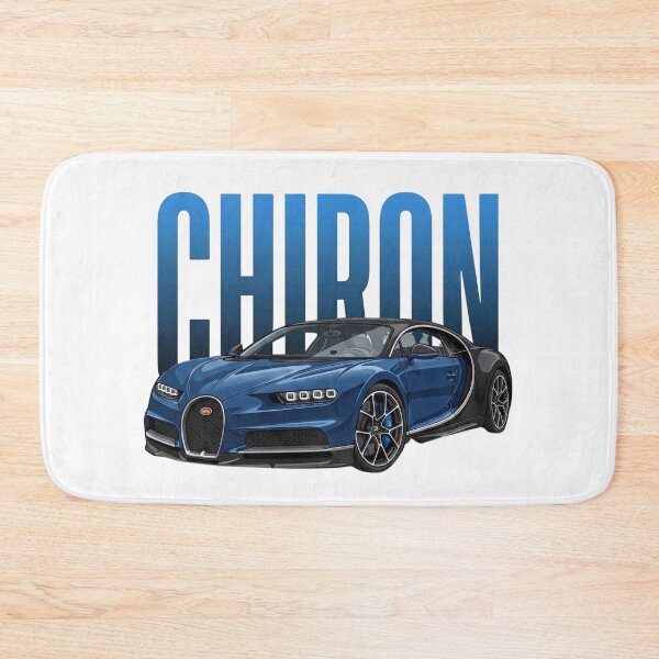 Item preview, Bugatti Chiron Blue Carbon French Hypercar Vector Art designed and sold by Motorline44.