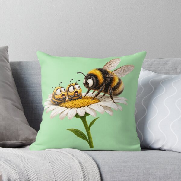 Item preview, Funny Bumblebee Family on a Daisy designed and sold by PrintGo26.
