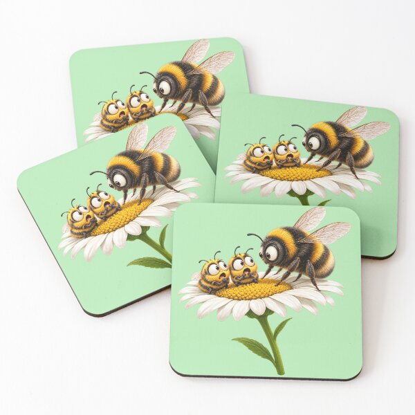 Item preview, Funny Bumblebee Family on a Daisy designed and sold by PrintGo26.