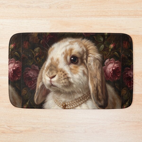Item preview, Noble Lop Rabbit with Ruby Gold Pendant designed and sold by Real Beast Art.