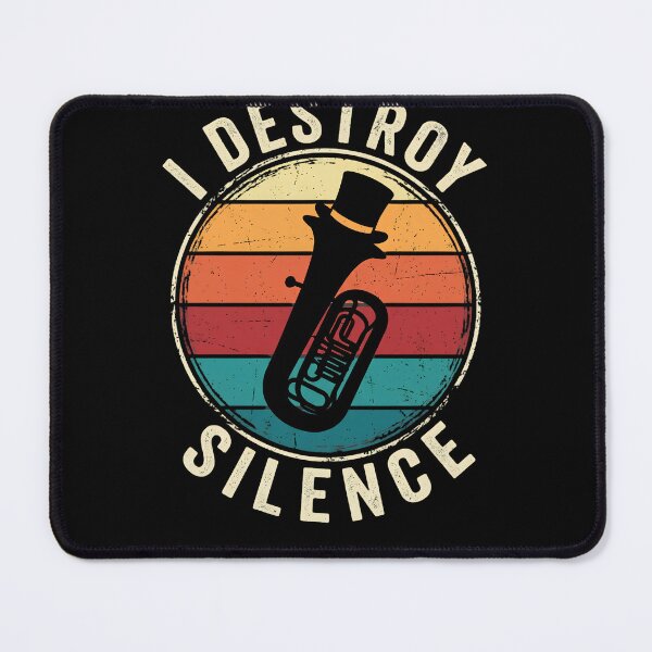 Item preview, I Destroy Silence Tuba Player Musician Low Brass Band designed and sold by w66aboo.
