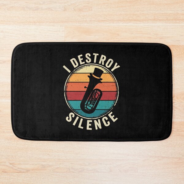 Item preview, I Destroy Silence Tuba Player Musician Low Brass Band designed and sold by w66aboo.