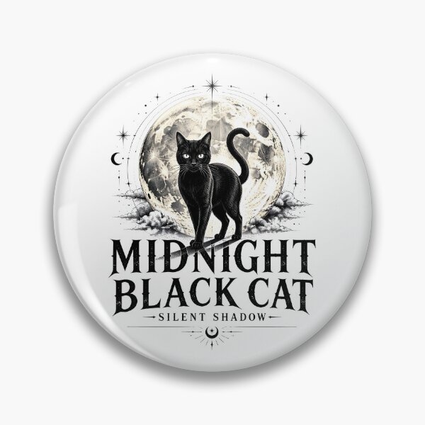 Item preview, Midnight Black Cat Silent Shadow Line Art + Dotwork designed and sold by LiviuGligoros.