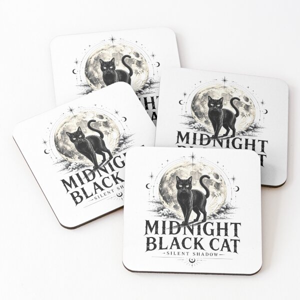 Item preview, Midnight Black Cat Silent Shadow Line Art + Dotwork designed and sold by LiviuGligoros.