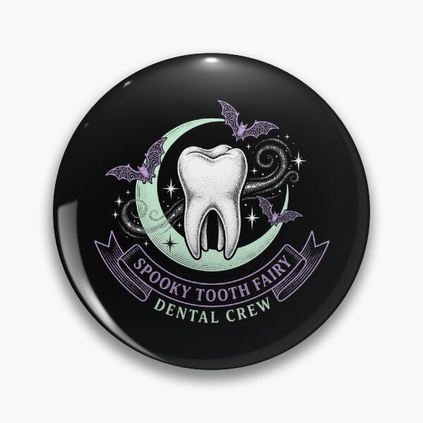 Item preview, Spooky Tooth Fairy Dental Crew Crescent Moon Bats Halloween designed and sold by TeNovaStudio ⭐⭐⭐⭐⭐.