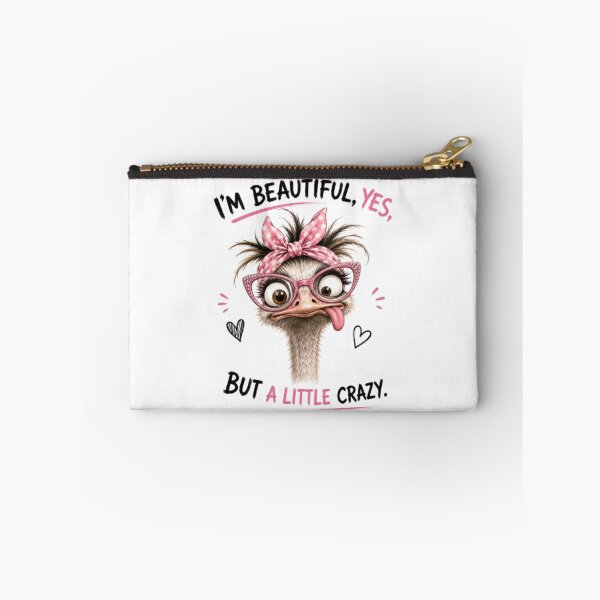 Item preview, Funny Ostrich With Pink Glasses And Bow designed and sold by Snurly.