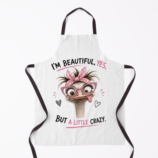 Item preview, Funny Ostrich With Pink Glasses And Bow designed and sold by Snurly.