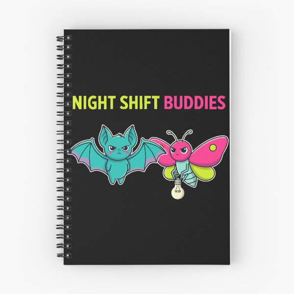 Item preview, HALLOWEEN Night Shift Buddies Bat Moth - Funny Halloween Night Worker designed and sold by Uglyandcute.