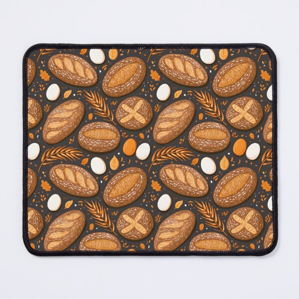 Item preview, Sourdough Bread Chicken Eggs Seamless Pattern designed and sold by palaco210.