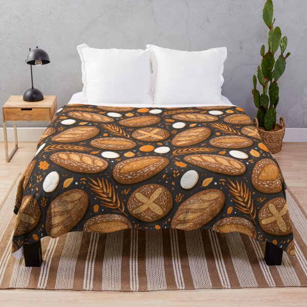 Item preview, Sourdough Bread Chicken Eggs Seamless Pattern designed and sold by palaco210.