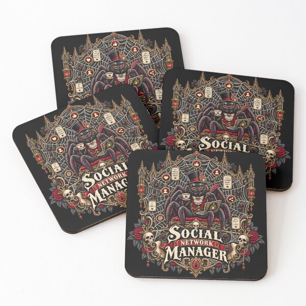 Item preview, Gothic Spider Social Network Manager designed and sold by TheInkRaven.